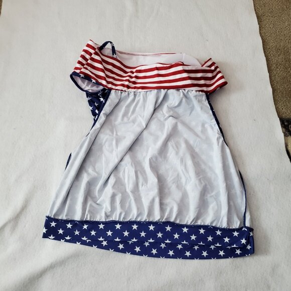 Daci Swimsuit Bathing Suit Size 22W Red White Blue 2 Piece Removable Pads - Picture 14 of 16